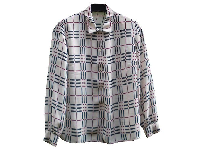 Burberry Hemd mit Schulterklappen Polyester Mehrfarbig Mehrfarben
