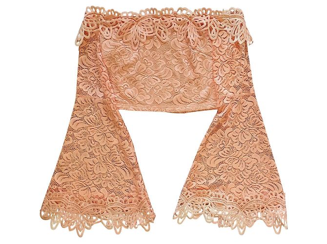 Autre Marque Top corto Forever Unique Corallo Viscosa Arancione