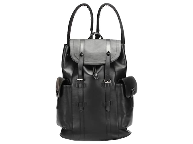 Louis Vuitton Christopher Backpack PM Black Leather Epi
