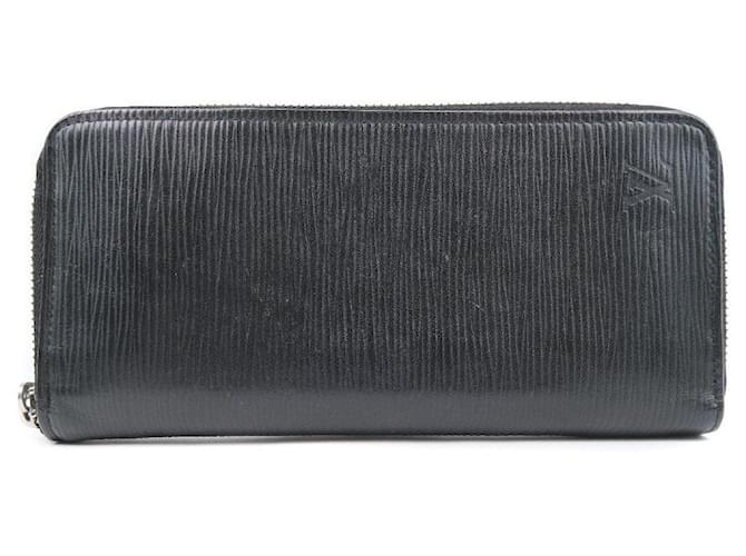 Louis Vuitton Zippy Wallet Cuir Noir  ref.346906