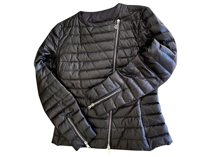 Moncler Palomete Leder Daunenjacke