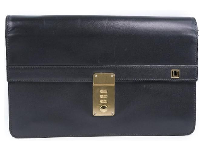 Alfred Dunhill Dunhill Clutch bag Black Pony-style calfskin  ref.347377