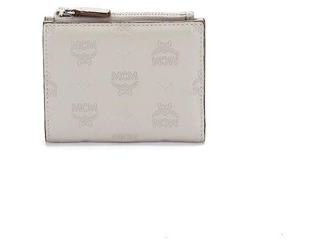grey mcm wallet