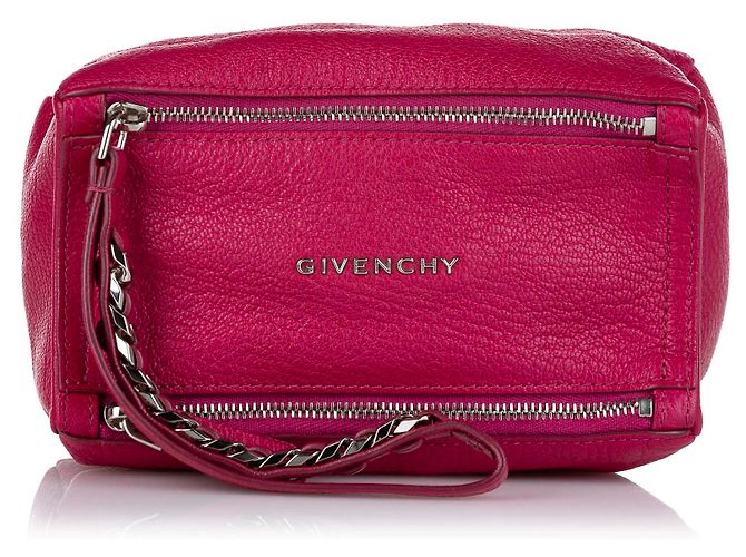 Givenchy Mini Pandora Leder Clutch in Pink