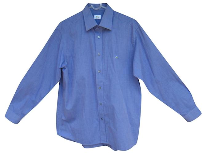 Lacoste t shirt 41 (l) Blue Cotton  ref.347926