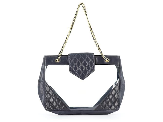Chanel Handbags Black Leather  ref.348216