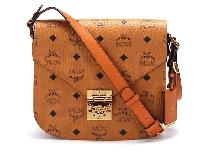 MCM Brown Visetos Leather Crossbody Bag Pony-style calfskin ref.363008 -  Joli Closet