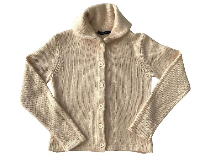 Cardigã Ralph Lauren de lã e cashmere bege