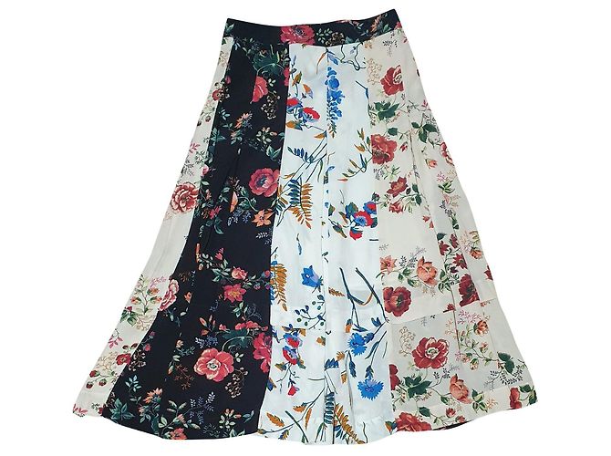 Saia Maje Young Imprime em Viscose Multicor