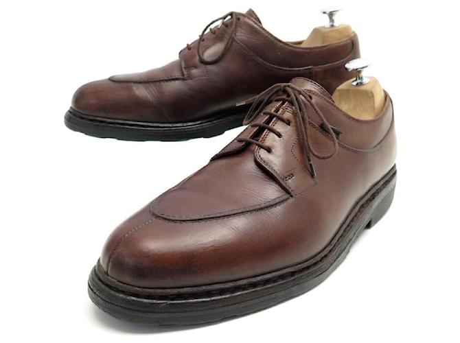 PARABOOT DERBY HUNTING SHOES AVIGNON 9 43 BROWN LEATHER SHOES  ref.348901