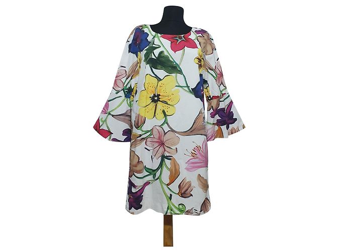 Vestido Dondup de algodón con estampado floral Multicolor
