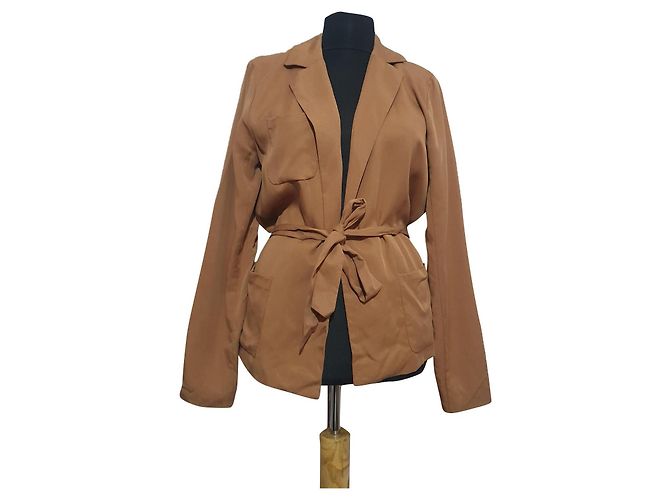 Bruuns Bazaar Blazer Braun aus Tencel Größe 36
