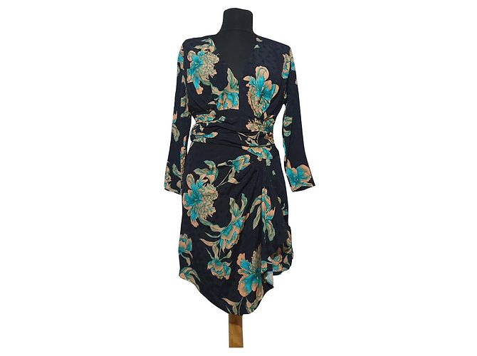 Vestido floral Sandro de viscosa Talla 36 Multicolor