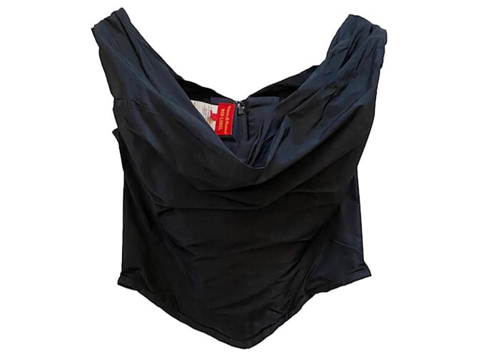 Vivienne Westwood Tops Black Silk Cotton Polyester  ref.349208