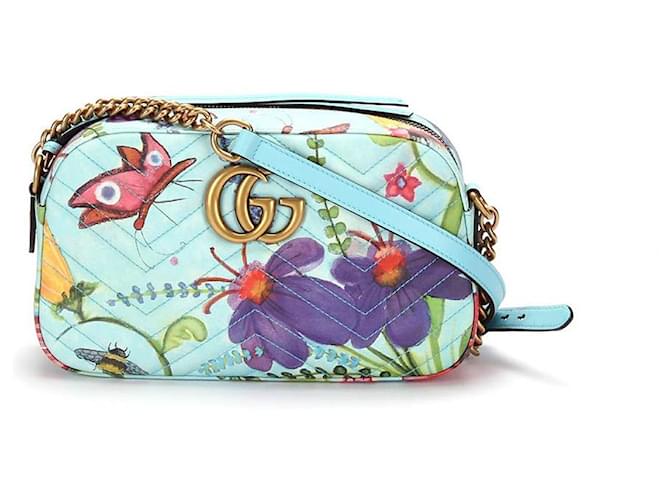 【GUCCI】GG SMALL MARMONT GG Marmont small camera bag in black leather | GUCCI® PL