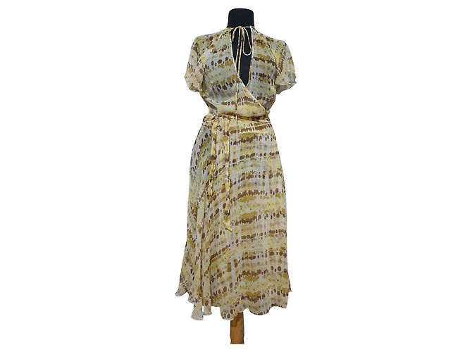 Abito in seta Vanessi By Malene Birger giallo Multicolore