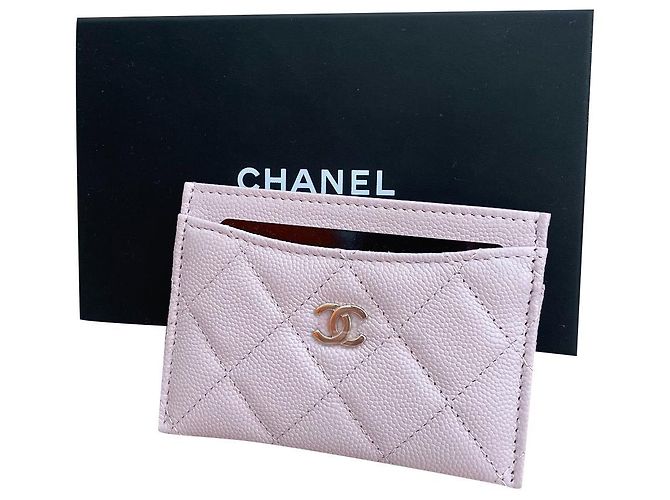 Tarjetero Chanel Rosa