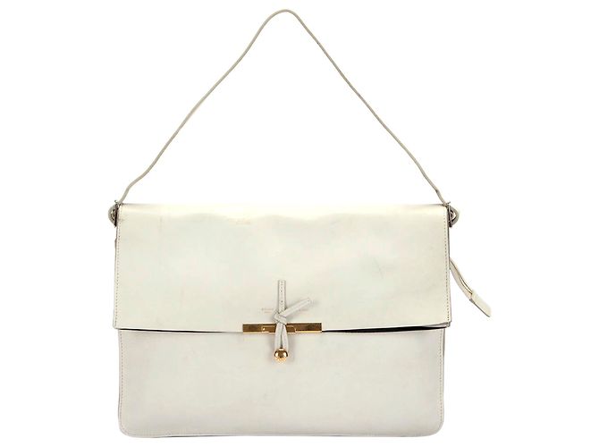 Céline Celine White Blade Borsa a tracolla in pelle