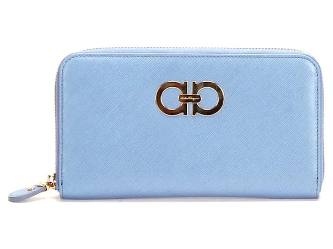 ferragamo wallet blue