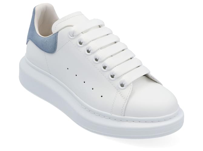 Alexander Mcqueen Larry Sneaker White Leather Pony-style calfskin  ref.350789