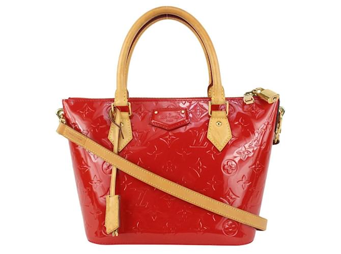Louis Vuitton Red Monogram Vernis Montebello PM 2Way Tote Bag Leather  ref.350843