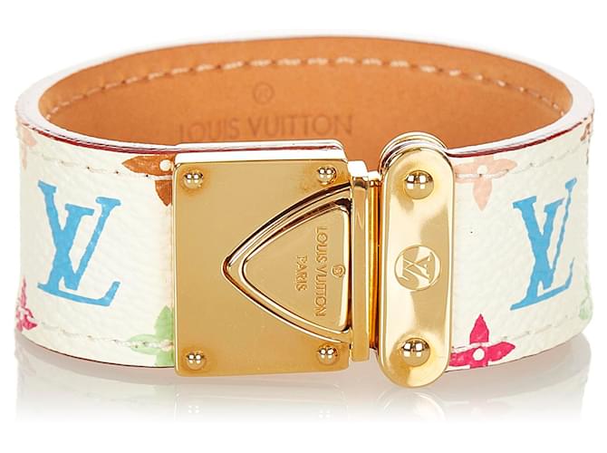 Bracelet Louis Vuitton S-Lock en toile monogram multicolore