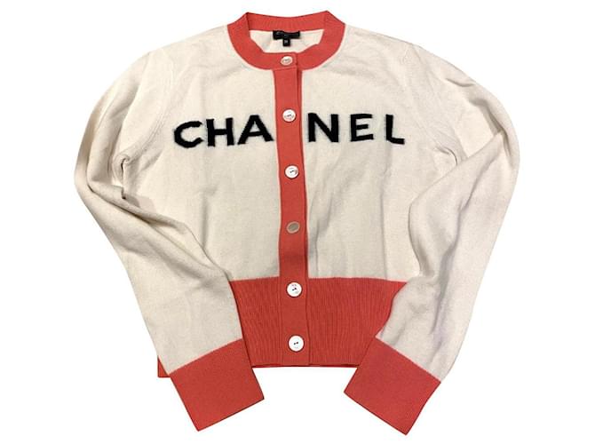 CHANEL Cardigan in maglia di cashmere FR36 Cachemire  ref.351248