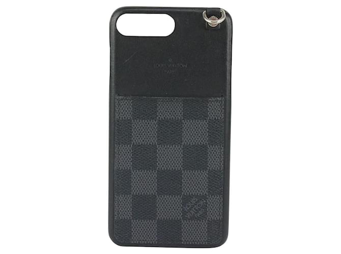 Louis Vuitton Damier Graphite iPhone 8+ 8 Plus Phone Case Mobile Holder  Leather ref.351409 - Joli Closet