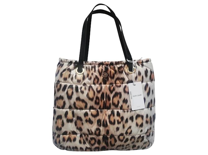 Roberto Cavalli Bags Leopard print Polyester  ref.351649