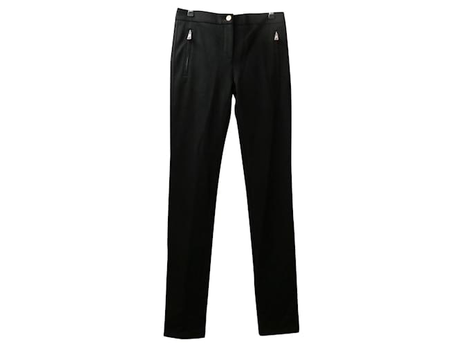 Roberto Cavalli Pantalon noir à poche zippée Viscose  ref.351699