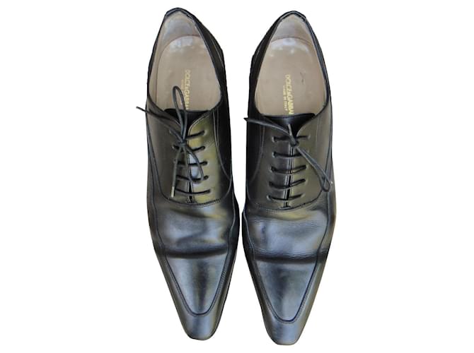 Dolce & Gabbana Lace ups Black Leather  ref.351769