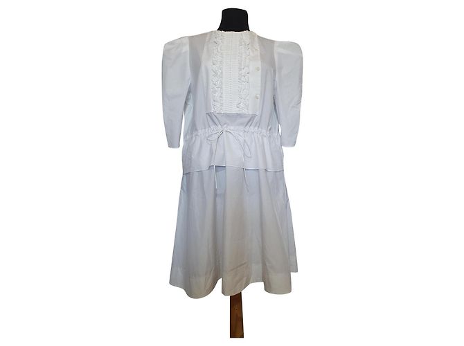 Vestido de algodón blanco See by Chloé