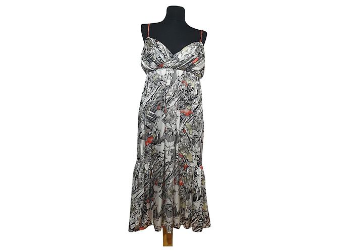 Autre Marque Vestido de seda S'nob By Sans Noblesse Multicolor