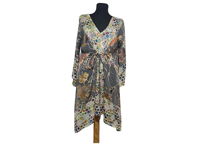 Autre Marque Dresses Multiple colors Silk Elastane Rayon  ref.352050