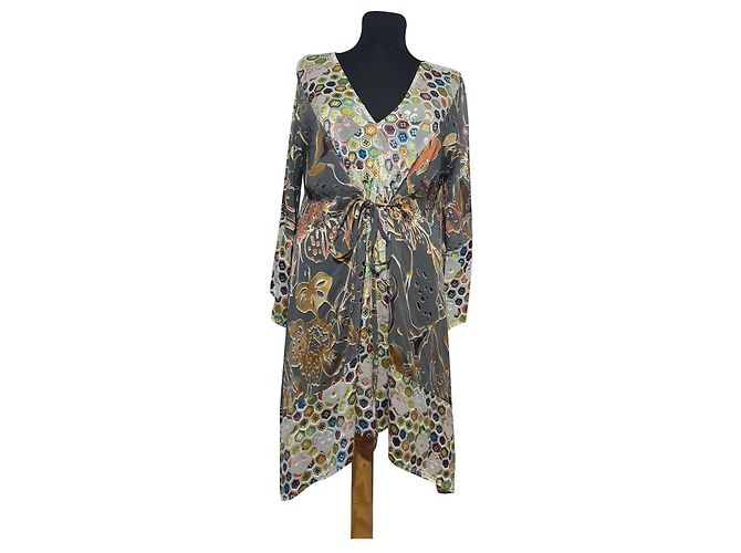 Autre Marque Abito in seta Tone Barker M Multicolore