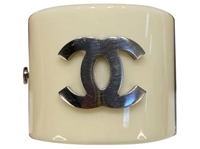 Bracciale Chanel CC nero e bianco