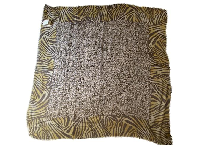 Gucci animalier print scarf Multiple colors Silk Cotton  ref.352131