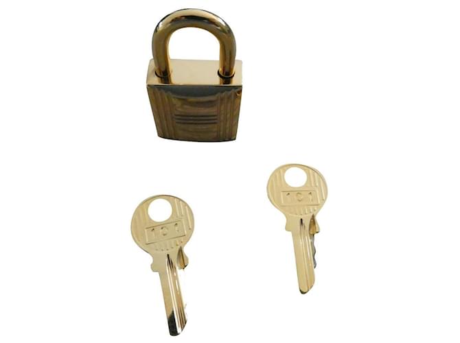 Hermès padlock in golden steel for kelly birkin victoria bag with dustbag Gold hardware  ref.352136