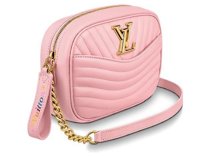 Louis Vuitton LV New wave camera bag Pink Leather  ref.352439