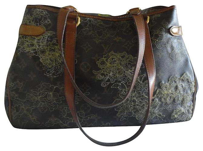 louis vuitton gold lace handbag Gold hardware Cloth  ref.352453