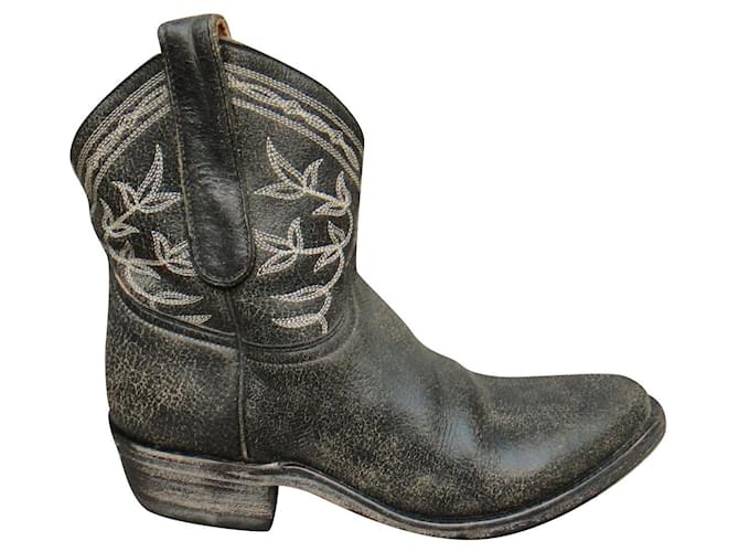 Mexicana p boots 36 Grey Leather  ref.352546