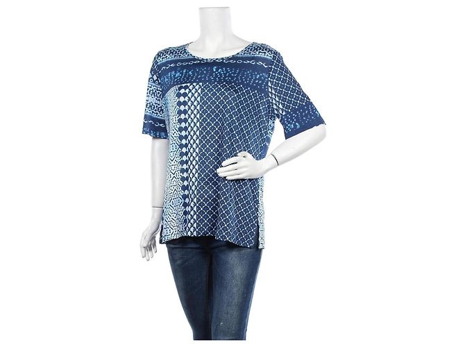Top Elena Miró Azul de Viscosa M