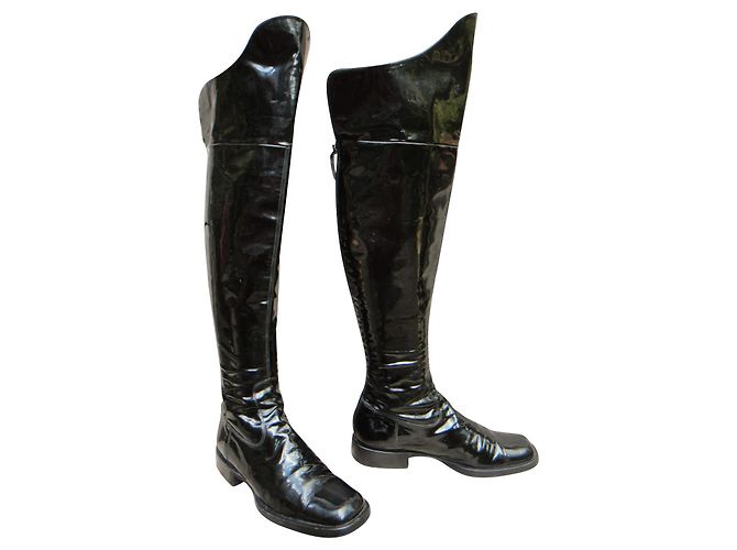 Chanel high boots size 38 Black