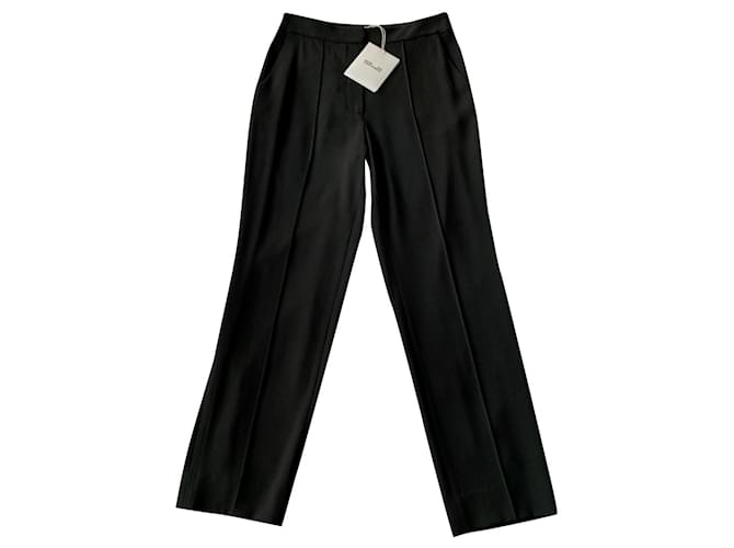 Diane Von Furstenberg Pants, leggings Black Polyester Triacetate  ref.353018