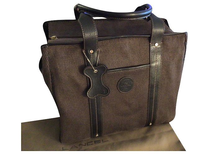 Lancel Bolsa de transporte para perros pequeña Castaño