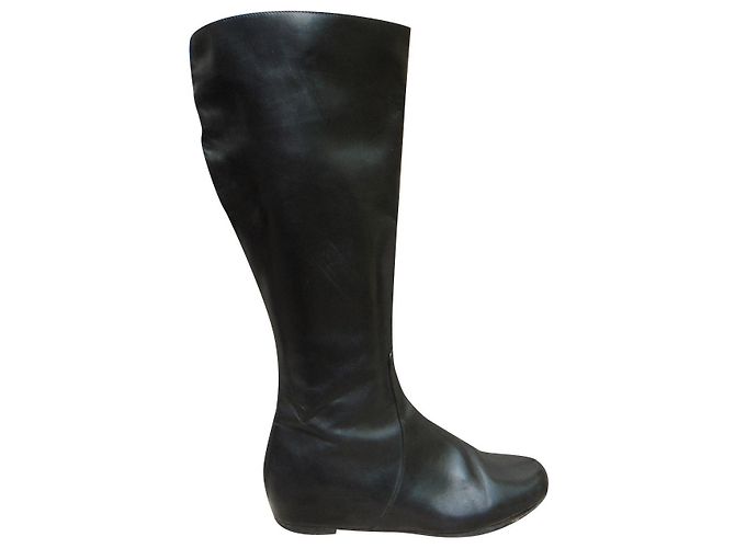 Botas Max Mara con tacones integrados 39 Negro