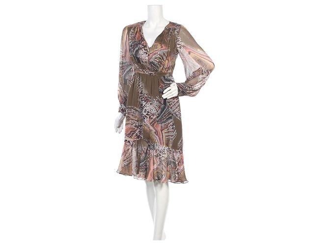Matthew Williamson Seidenkleid Mehrfarbig Größe S Mehrfarben