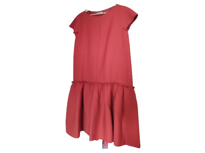 Cacharel Kleid Orange aus Wolle