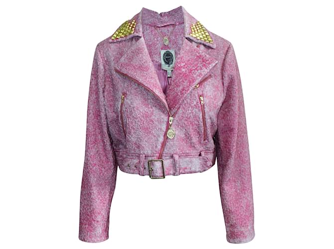 Autre Marque Pink Biker Jacket Polyester  ref.353265