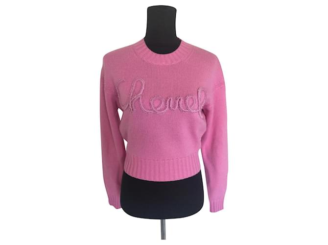 Chanel Kaschmirpullover Rosa Pink 